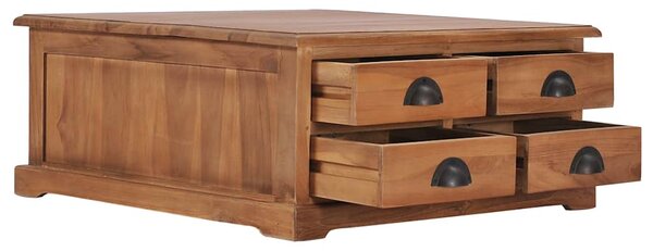 Konferenční stolek 68 x 68 x 30 cm masivní teakové dřevo 286274