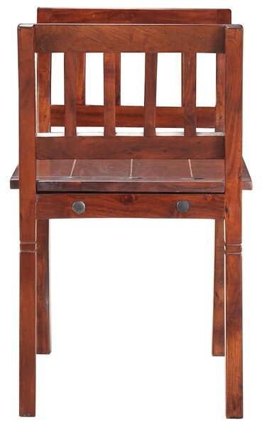 Lavice 111 cm masivní akáciové dřevo 286264