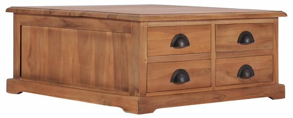 Konferenční stolek 68 x 68 x 30 cm masivní teakové dřevo 286274