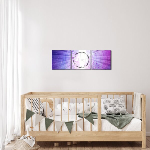 Abstraktní obraz -Žena (s hodinami) (90x30 cm)