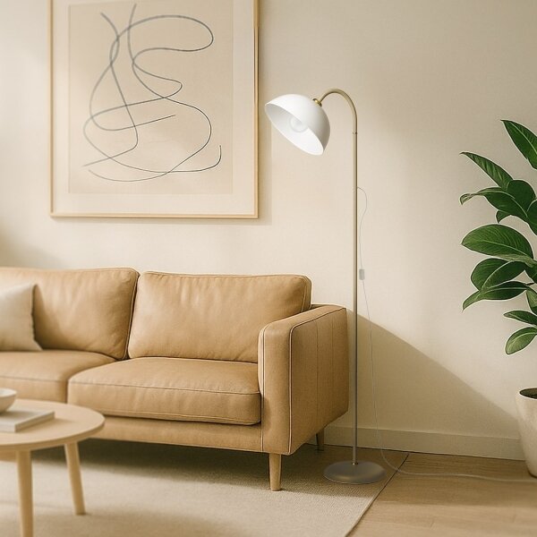 Stojací lampa ZACK 1xE27/15W/230V béžová