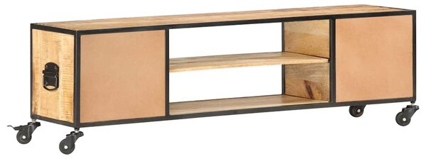 TV stolek 130 x 30 x 39 cm masivní mangovníkové dřevo 286377
