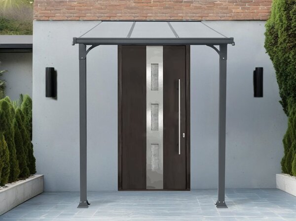 Hliníkový vchodový přístřešek BestBerg PD-3A / 3,3 m² / šedá