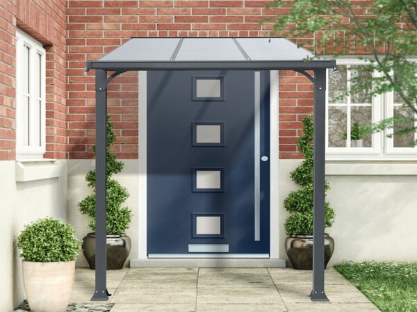 Hliníkový vchodový přístřešek BestBerg PD-3A / 3,3 m² / šedá
