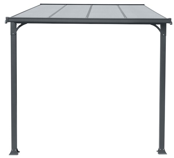 Hliníkový vchodový přístřešek BestBerg PD-4A / 4,3 m² / šedá