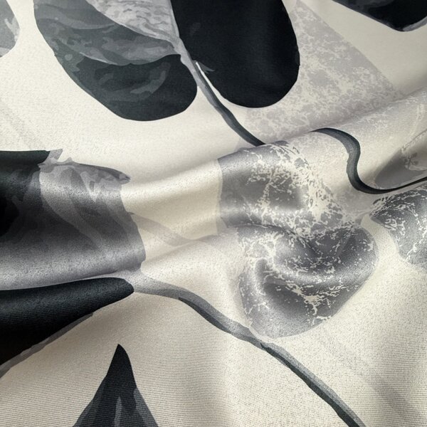 Ervi Blackout zatemňovací závěs Super print - Elegantní listí č.28
