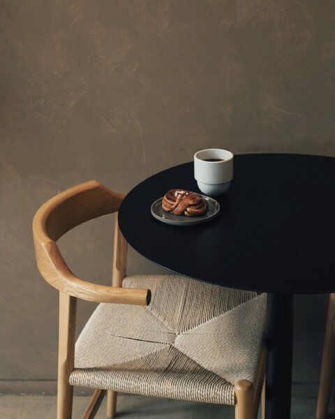 Hasami Porcelain Mělký talíř Hasami Dark Grey - 14,5 cm HS120