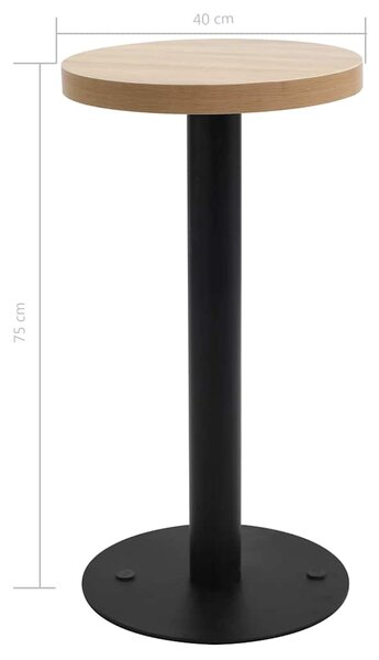 Bistro stolek světle hnědý 40 cm MDF 286415