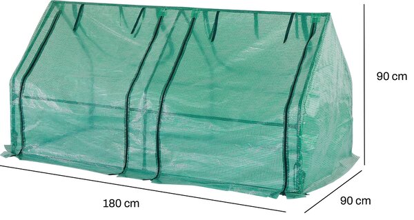 Mini fóliový skleník BestBerg BBGH-180 / 180 x 90 x 90 cm / zelená