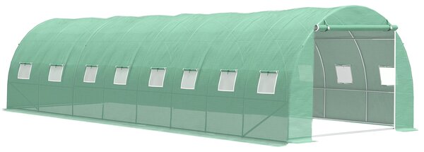 Zahradní fóliovník BestBerg BBGT-24G / 24 m² / 8 x 3 x 2 m / zelená