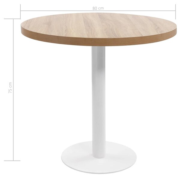 Bistro stolek světle hnědý 80 cm MDF 286423