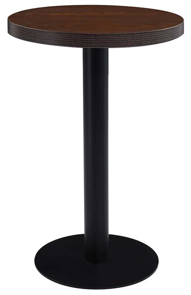 Bistro stolek tmavě hnědý 50 cm MDF 286419
