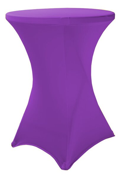 TENTino Elastický ubrus STANDARD na koktejlový bistro stůl 80 cm VÍCE BAREV Barva ubrusu: FIALOVÁ / VIOLET