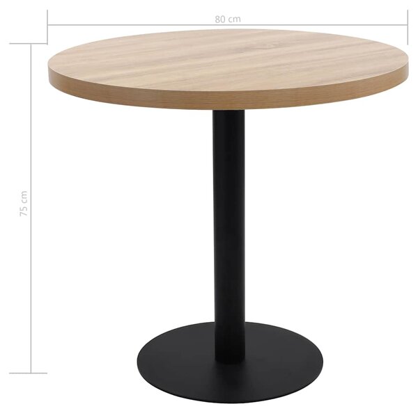Bistro stolek světle hnědý 80 cm MDF 286424