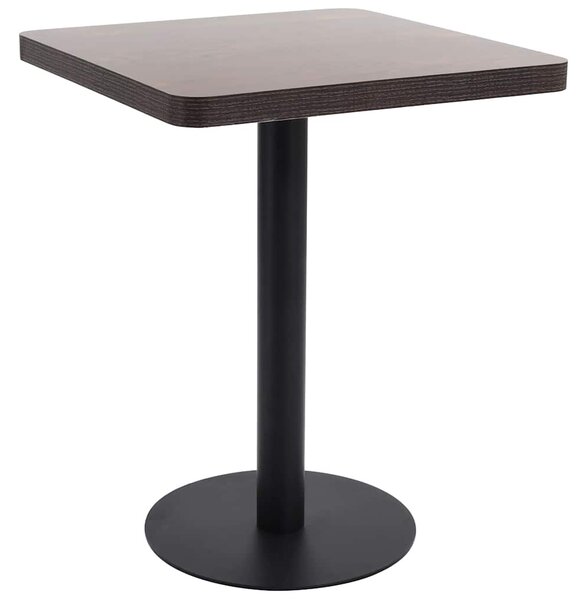Bistro stolek tmavě hnědý 60 x 60 cm MDF 286431