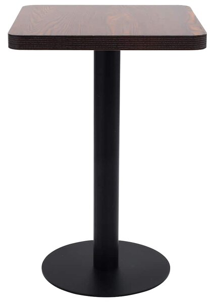 Bistro stolek tmavě hnědý 50 x 50 cm MDF 286428