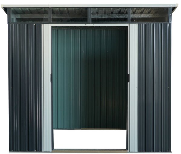 Zahradní domek BestBerg ZD-808AW / 5,6 m² / 236 × 238 × 203 cm / antracit/bílá