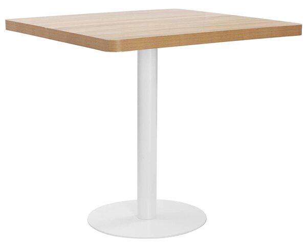 Bistro stolek světle hnědý 80 x 80 cm MDF 286432