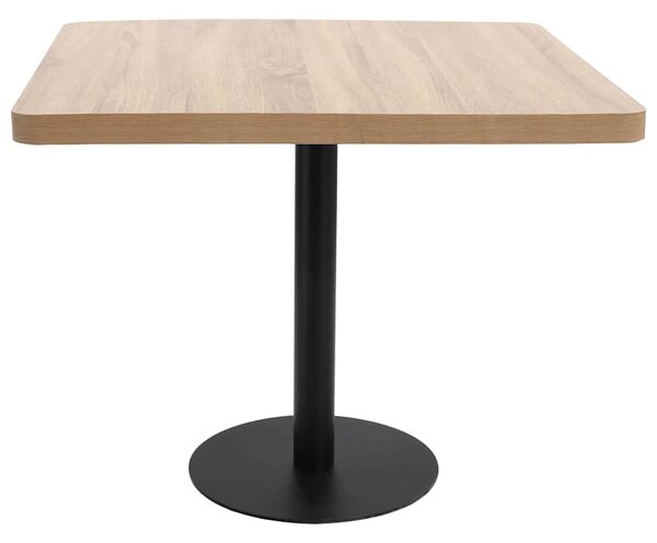 Bistro stolek světle hnědý 80 x 80 cm MDF 286433