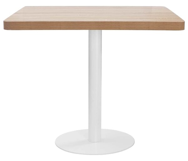 Bistro stolek světle hnědý 80 x 80 cm MDF 286432