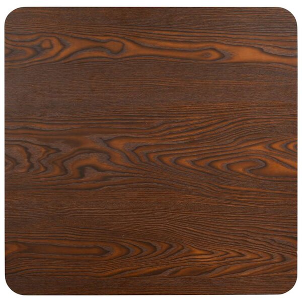 Bistro stolek tmavě hnědý 80 x 80 cm MDF 286434