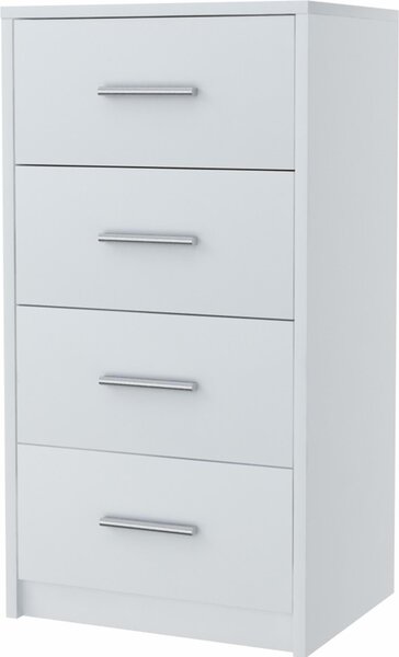 Komoda BODO 4S WHITE 40cm zásuvková police