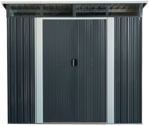 Zahradní domek BestBerg ZD-808AW / 5,6 m² / 236 × 238 × 203 cm / antracit/bílá