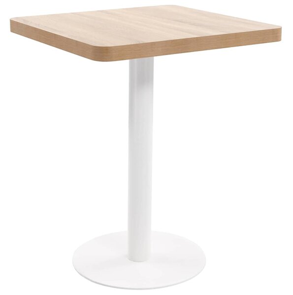 Bistro stolek světle hnědý 60 x 60 cm MDF 286429