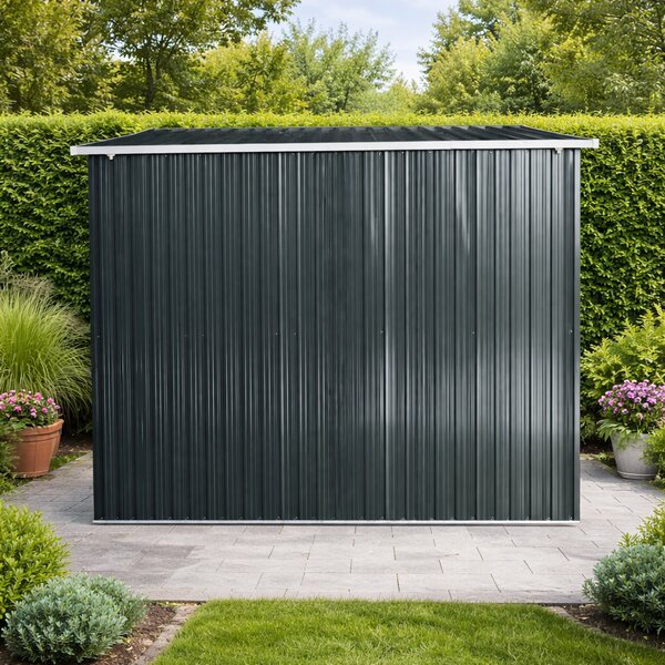Zahradní domek BestBerg ZD-808AW / 5,6 m² / 236 × 238 × 203 cm / antracit/bílá
