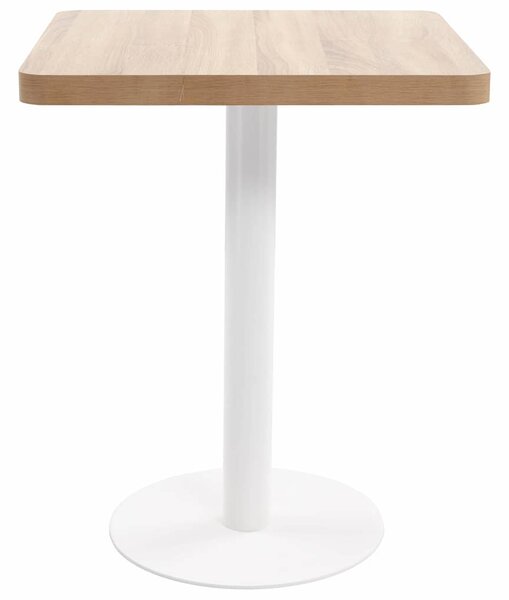 Bistro stolek světle hnědý 60 x 60 cm MDF 286429