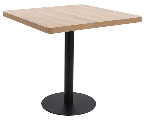 Bistro stolek světle hnědý 80 x 80 cm MDF 286433