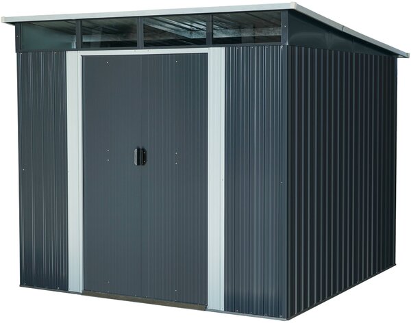 Zahradní domek BestBerg ZD-808AW / 5,6 m² / 236 × 238 × 203 cm / antracit/bílá