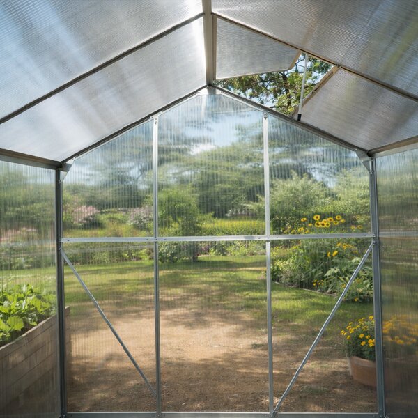 Skleník se základnou BestBerg BBGH-406S / 2,5 m² / 130 x 190 x 194 cm / stříbrná