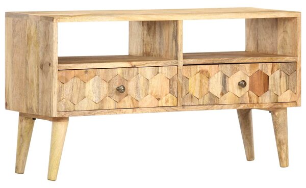 TV stolek 90 x 30 x 50 cm masivní mangovníkové dřevo 286463