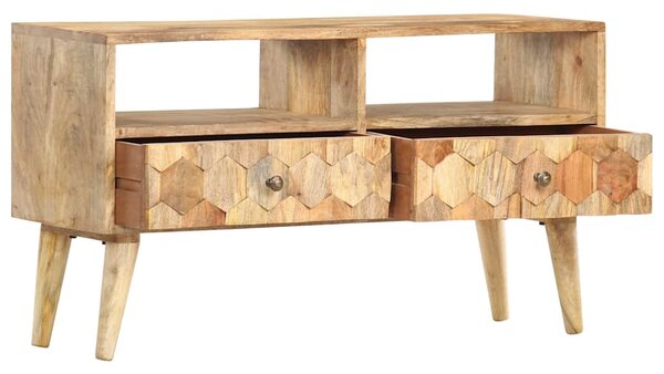 TV stolek 90 x 30 x 50 cm masivní mangovníkové dřevo 286463