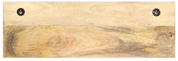 Nástěnný věšák 60 x 15 x 20 cm masivní hrubé mangovníkové dřevo 286469
