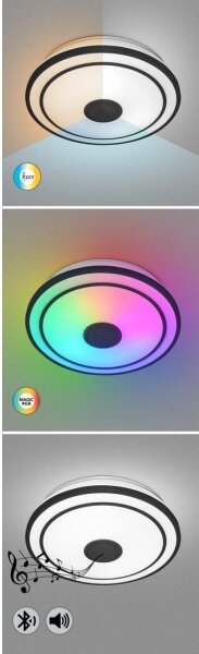 Rabalux 71030 - LED RGB Stmívatelné stropní svítidlo NIKOLAUS LED/24W/230V