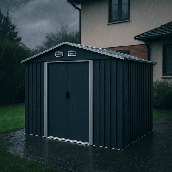 Zahradní domek BestBerg ZDB-7A / 7,2 m² / 301 x 238 x 214 cm / šedá