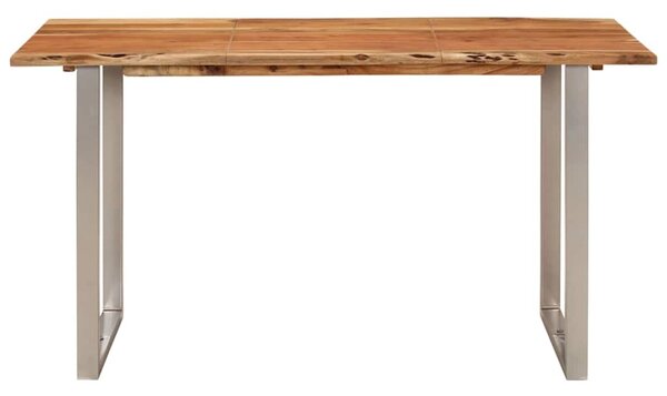 Jídelní stůl 140 x 70 x 76 cm masivní akáciové dřevo 286478