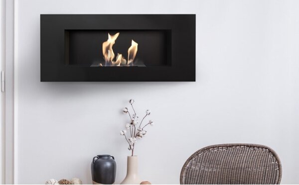 Kratki DELTA2/CZARNY/TUV - Vestavěný BIO DELTA2 krb 40x90 cm 2kW černá