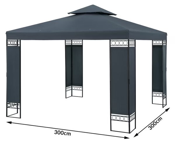 Deuba Zahradní altán Lorca 3x3 m - antracit