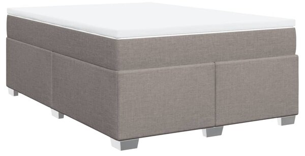 Box spring postel s matrací taupe 140x190 cm textil 3285134