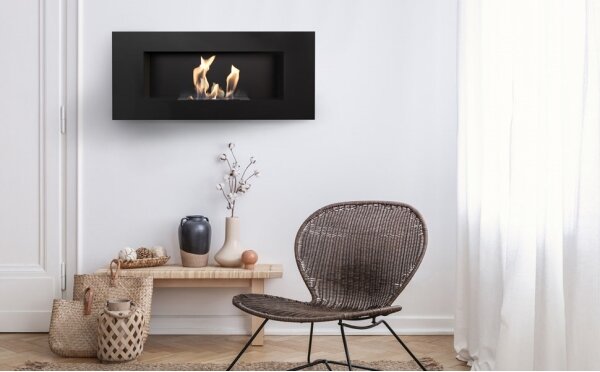 Kratki DELTA2/CZARNY/TUV - Vestavěný BIO DELTA2 krb 40x90 cm 2kW černá