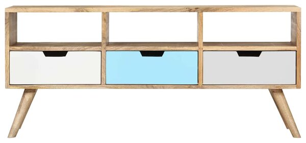 TV stolek 110 x 35 x 48 cm masivní mangovníkové dřevo 286484