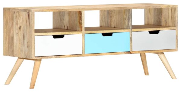 TV stolek 110 x 35 x 48 cm masivní mangovníkové dřevo 286484