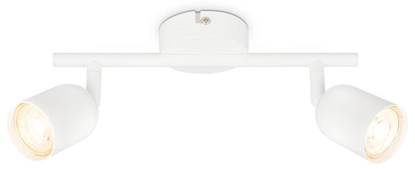 BRILO 2145026 Bodové svítidlo Spot, 27,5 cm, 2x GU10, max. 9W, bílé - BRILO