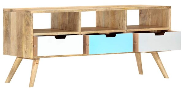 TV stolek 110 x 35 x 48 cm masivní mangovníkové dřevo 286484