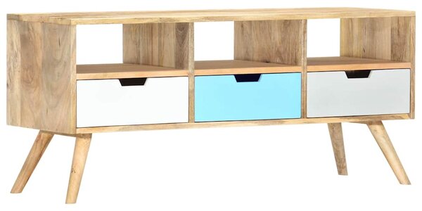 TV stolek 110 x 35 x 48 cm masivní mangovníkové dřevo 286484