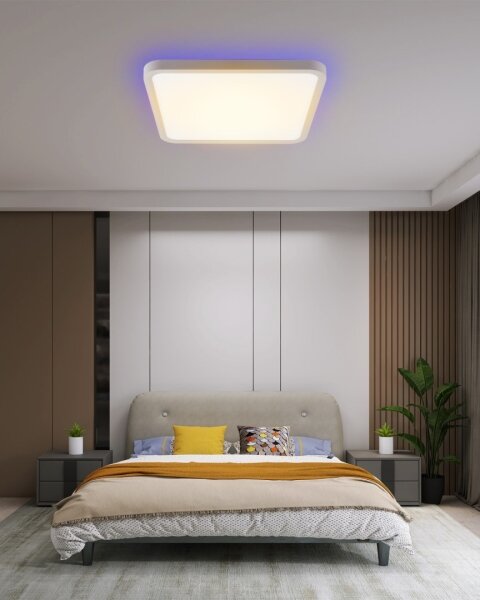 Immax NEO 07168-W40-LED RGB+CCT Stmívatelné svítidlo 50W/230V Wi-Fi Tuya bílá+DO