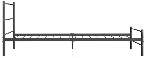 Rám postele šedý kovový 90 x 200 cm 286493